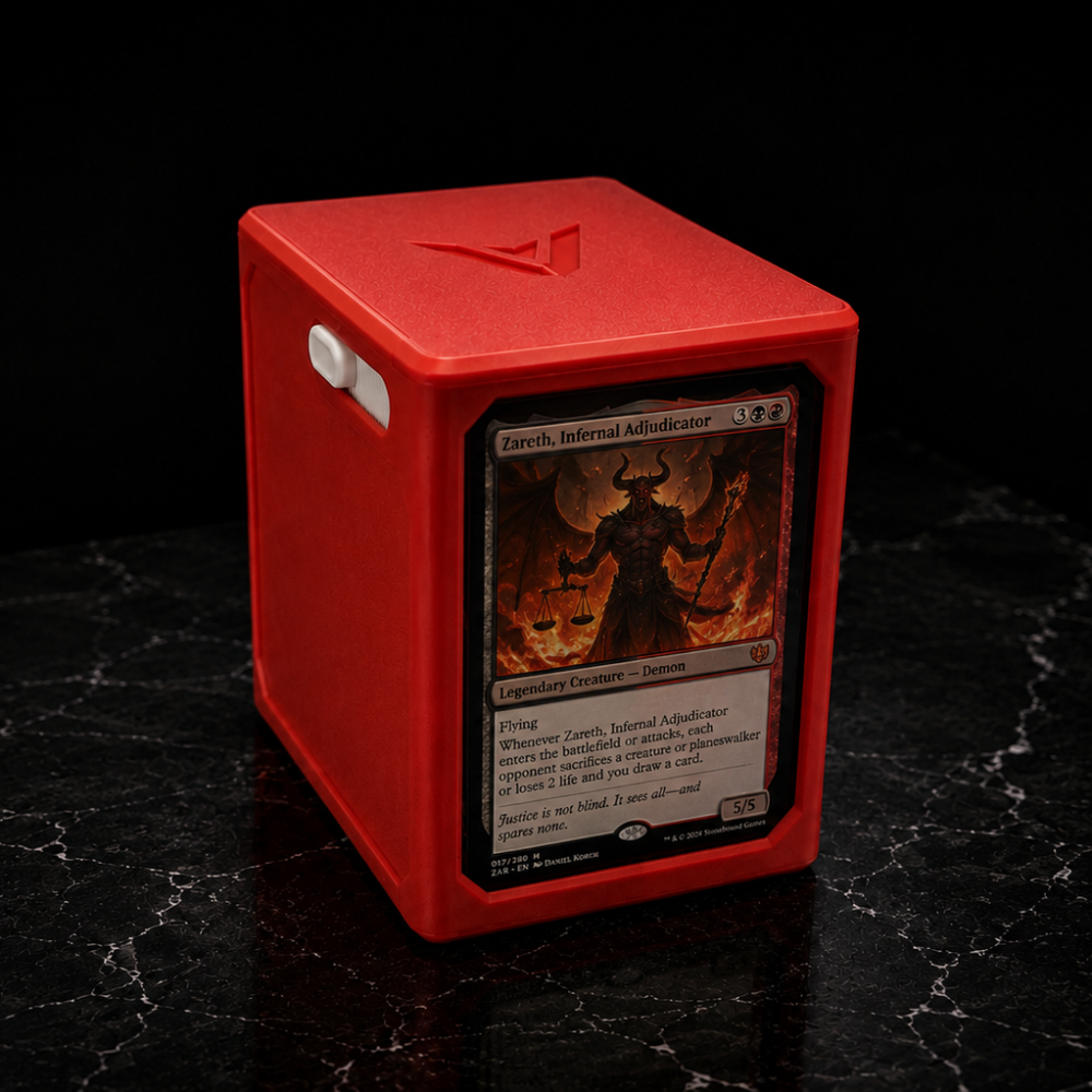 Red Vault on Black Marble - Pub Domain